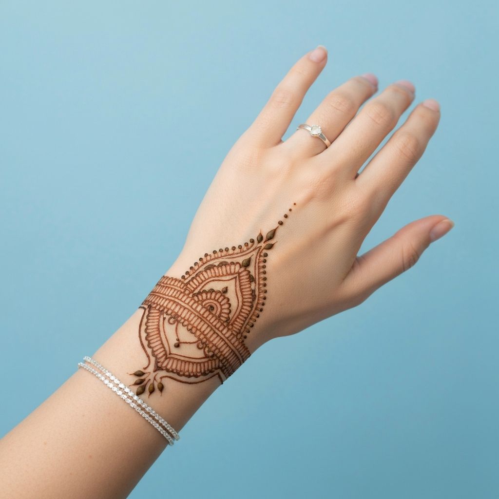 Modern minimalist henna